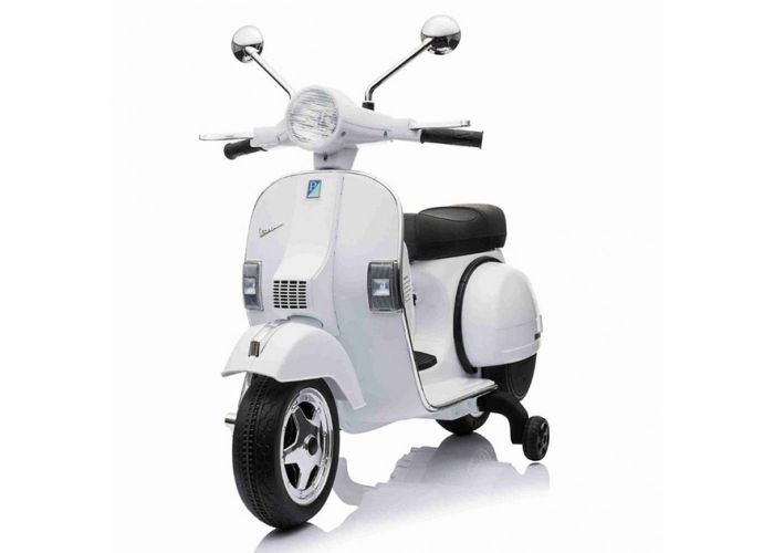 Vespa elektrische kinderscooter wit