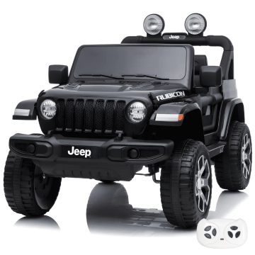 Jeep Elektrische Kinderauto Wrangler Rubicon 12V - Zwart