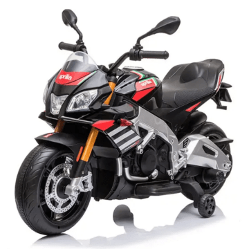 Aprilia Tuono elektrische kindermotor zwart