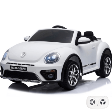 Elektrische Kinderauto Volkswagen Beetle XL 12V - Wit