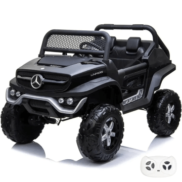 Mercedes Elektrische Kinderauto Unimog 4x4 12V - Zwart