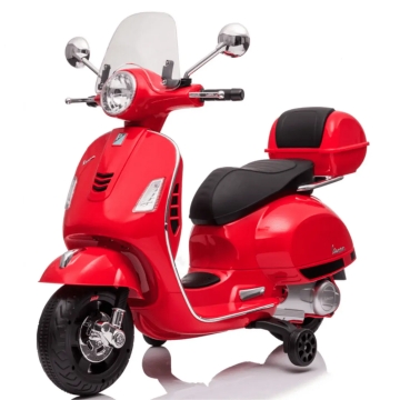 Elektrische Kinderscooter Vespa GT met Opbergbox 6V - Rood