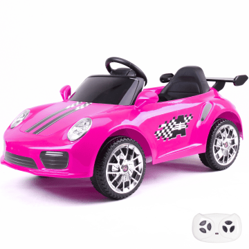 Porsche 911-Stijl Elektrische Kinderauto 12V - Roze