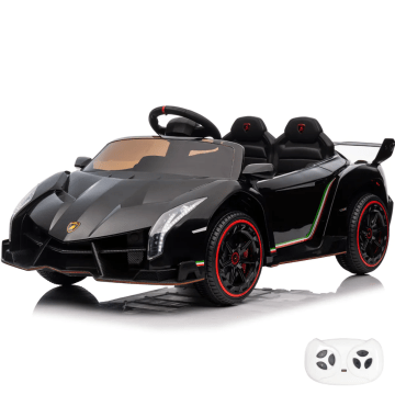 Elektrische Kinderauto Lamborghini Veneno 12V 4x4 - Zwart