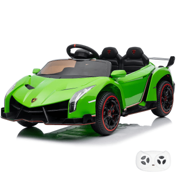 Elektrische Kinderauto Lamborghini Veneno 12V 4x4 - Groen 