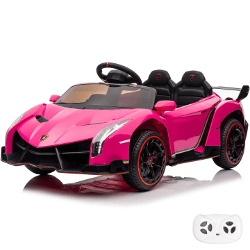 Elektrische Kinderauto Lamborghini Veneno 12V 4x4 - Roze