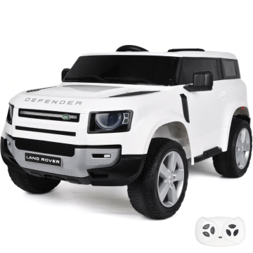 Land Rover Defender Elektrische Kinderauto 12V - Wit