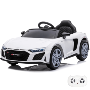 Elektrische Kinderauto Audi R8 Spyder met Afstandsbediening 12V - Wit