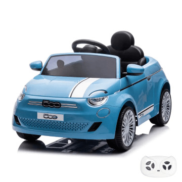 Elektrische Kinderauto Fiat 500e 6V - Blauw