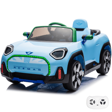 Mini Aceman Elektrische Kinderauto 12V - Blauw