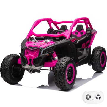 Can-Am Maverick X3 Elektrische Kinderauto (2-zits) 24V 4x4 - Roze